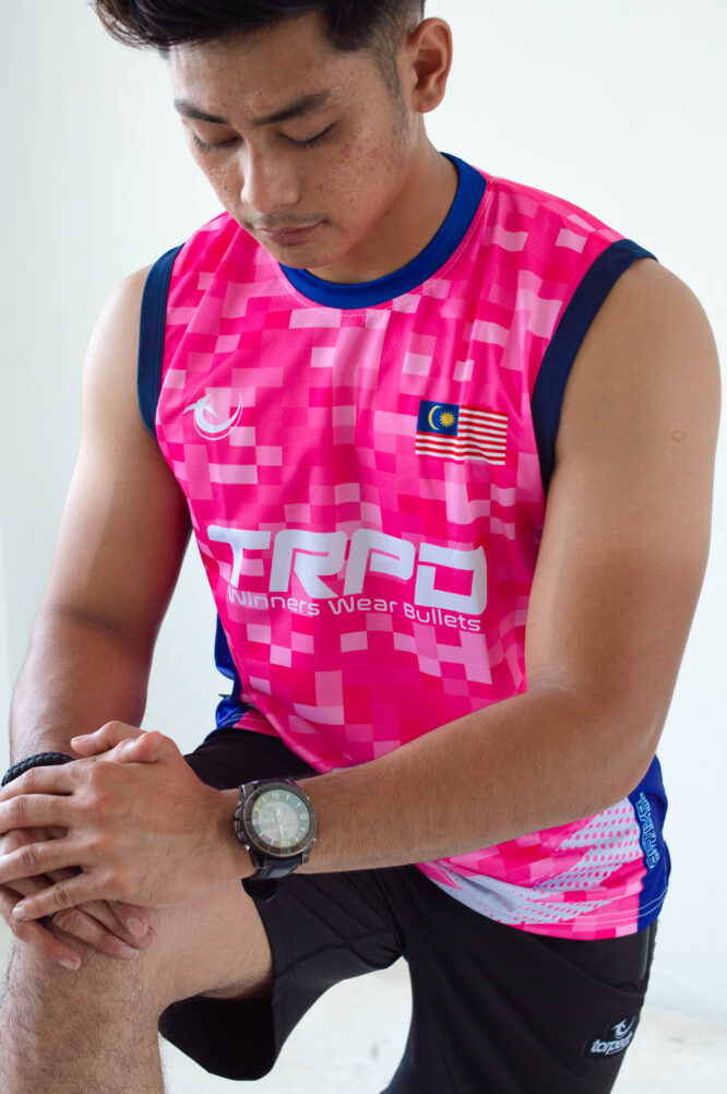 Malaysia Training Singlet Pink