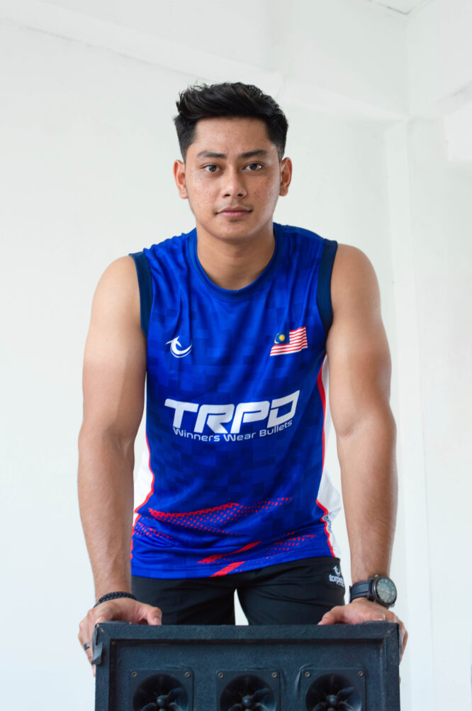 Malaysia Training Singlet Blue - Image 2