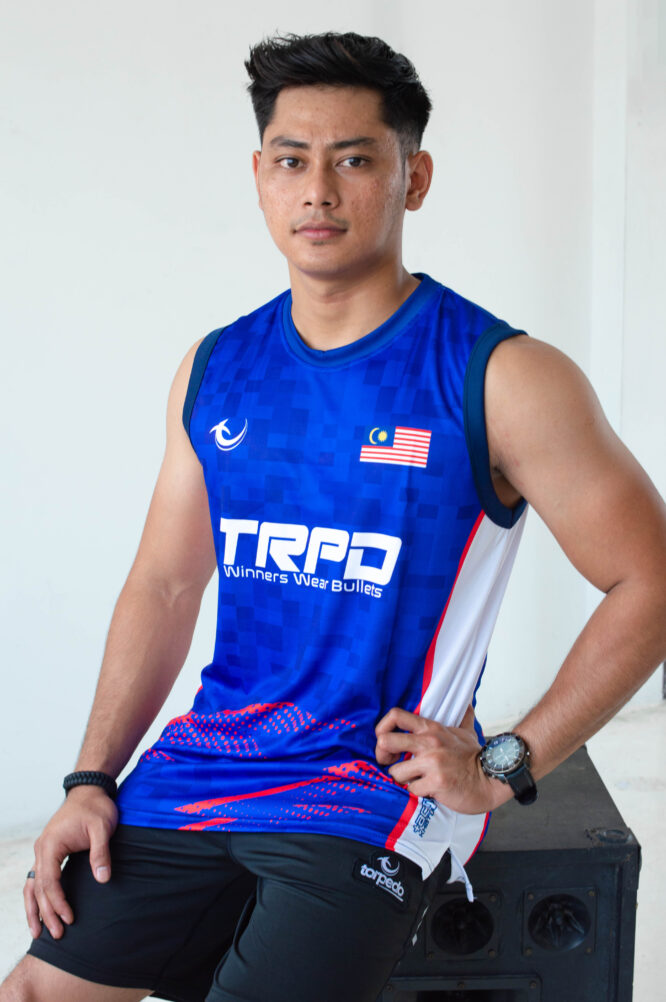 Malaysia Training Singlet Blue