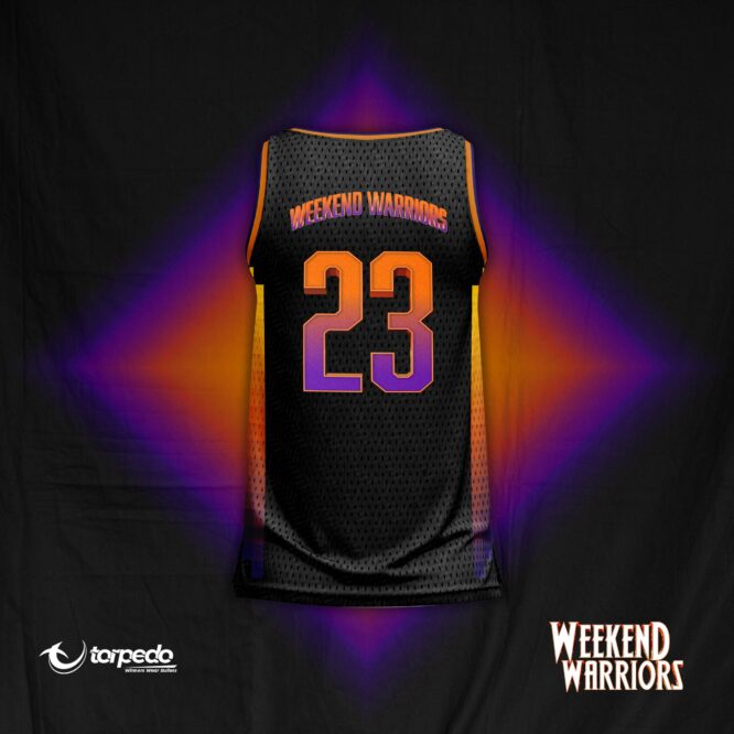 Basketball Singlet Weekend Warriors Black - Image 3