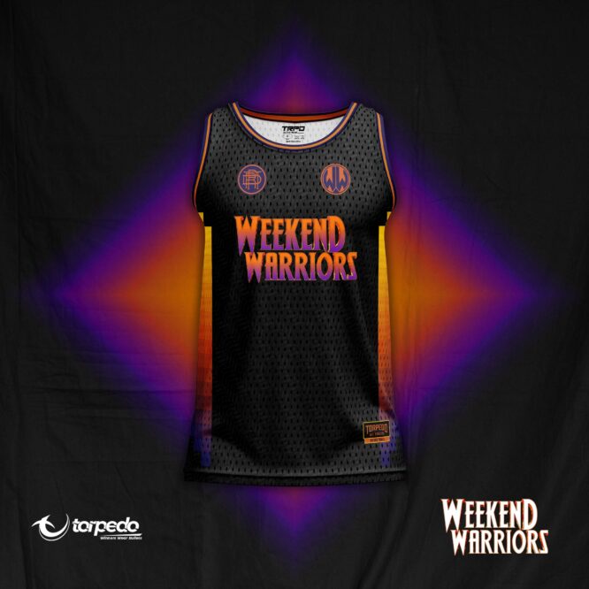 Basketball Singlet Weekend Warriors Black - Image 2
