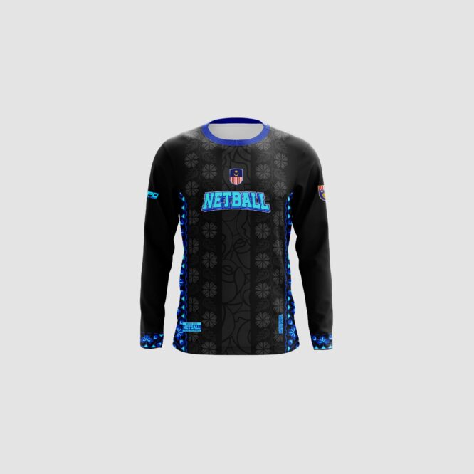 MSSM Netball Bold Black Long Sleeve - Image 2