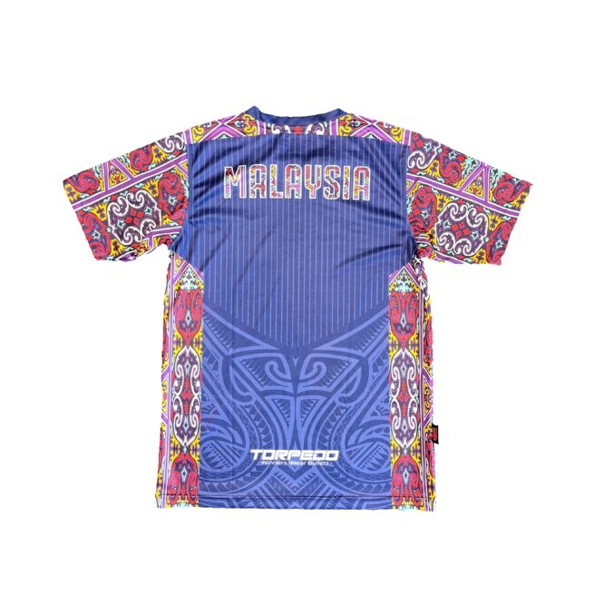 Hibiscus Blue Round Neck - Image 2