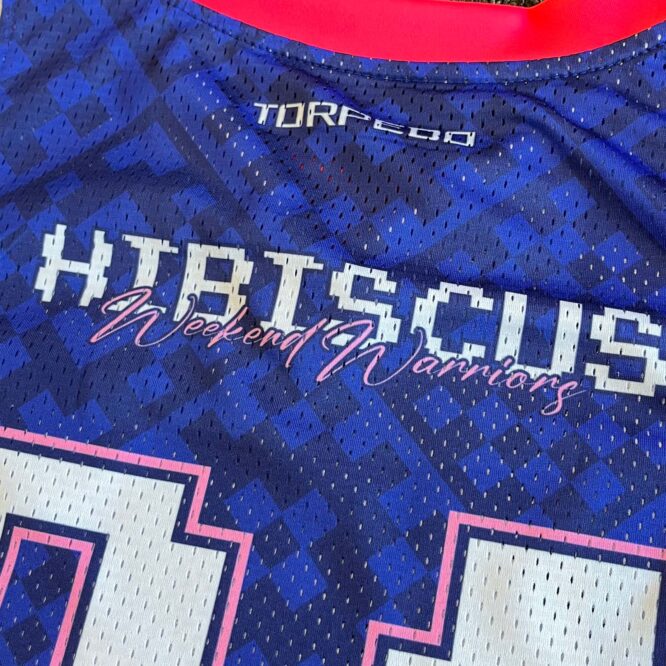 Hibiscus Pixel x Weekend Warriors Singlet - Image 7