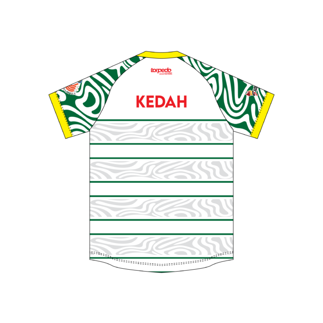 [PRE-ORDER] Sukma 2024 Rugby Kedah Men Away Fans Round Neck - Image 2