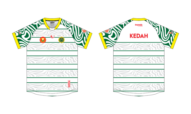 [PRE-ORDER] Sukma 2024 Rugby Kedah Men Away Fans Round Neck - Image 3