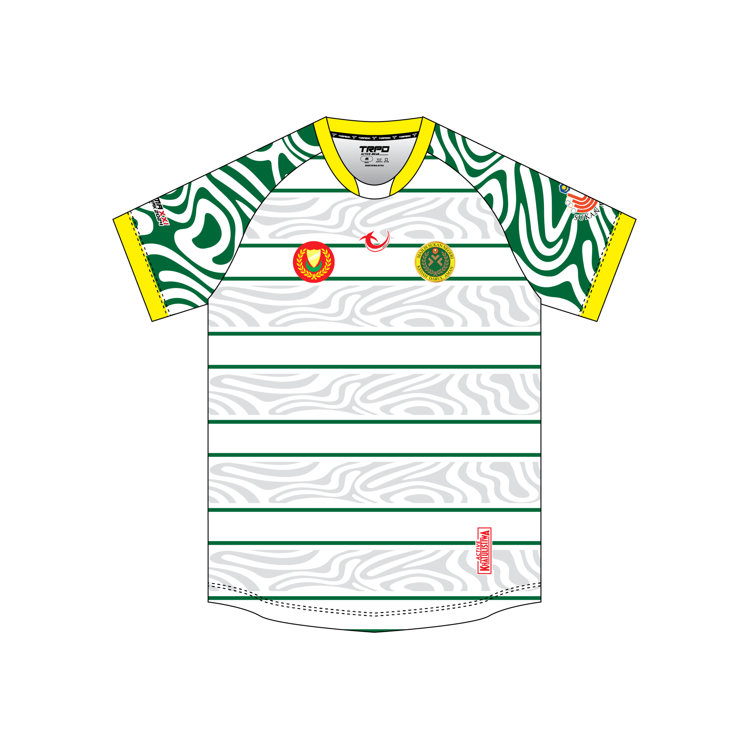 Sukma 2024 Rugby Kedah Men Away Fans Round Neck