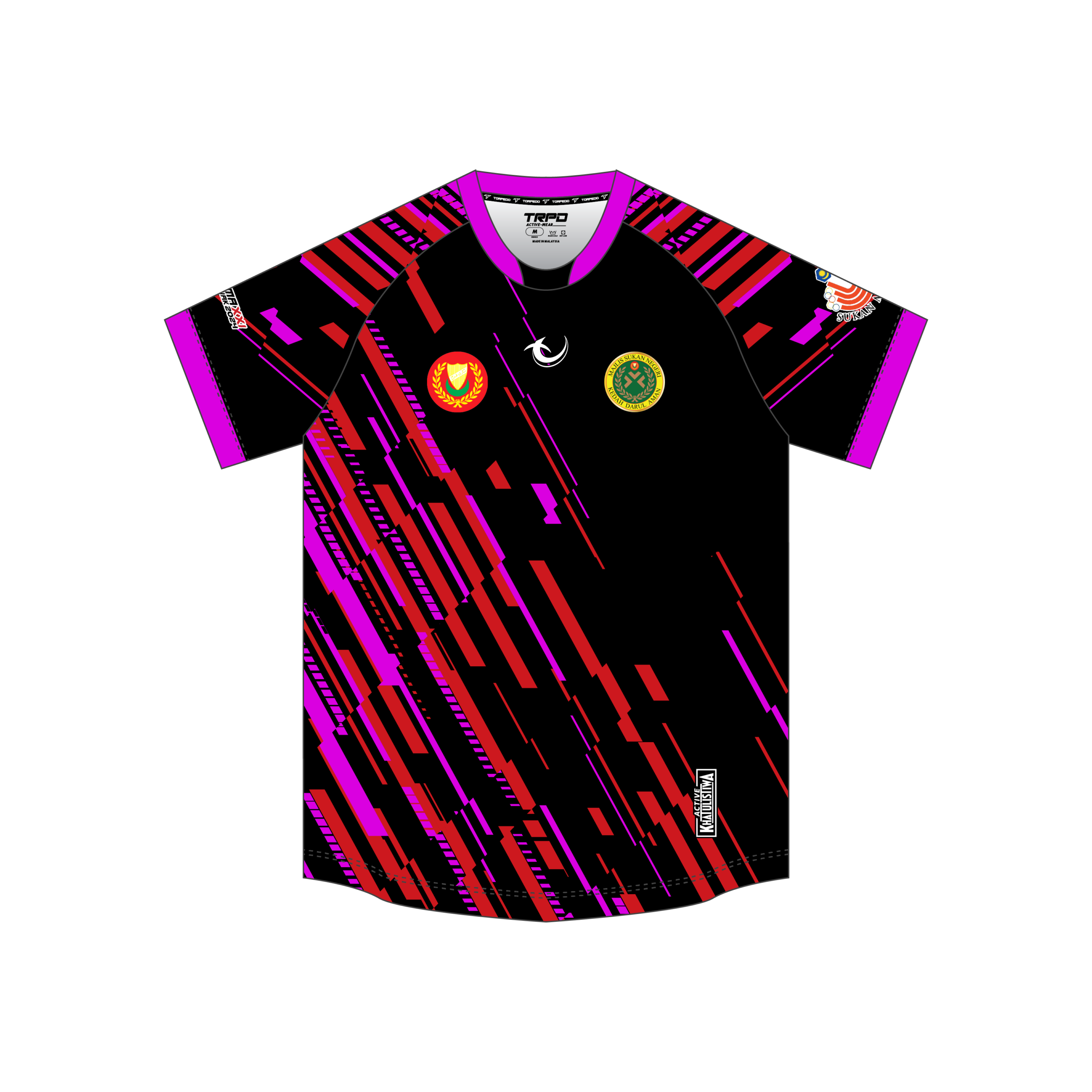 Sukma 2024 Rugby Kedah Women Away Fans Round Neck