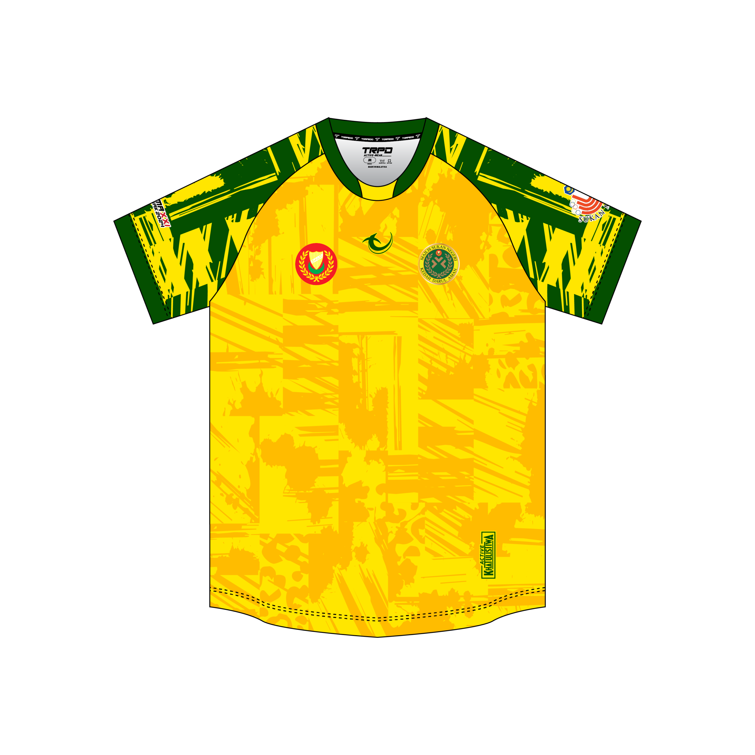 Sukma 2024 Rugby Kedah Women Home Fans Round Neck