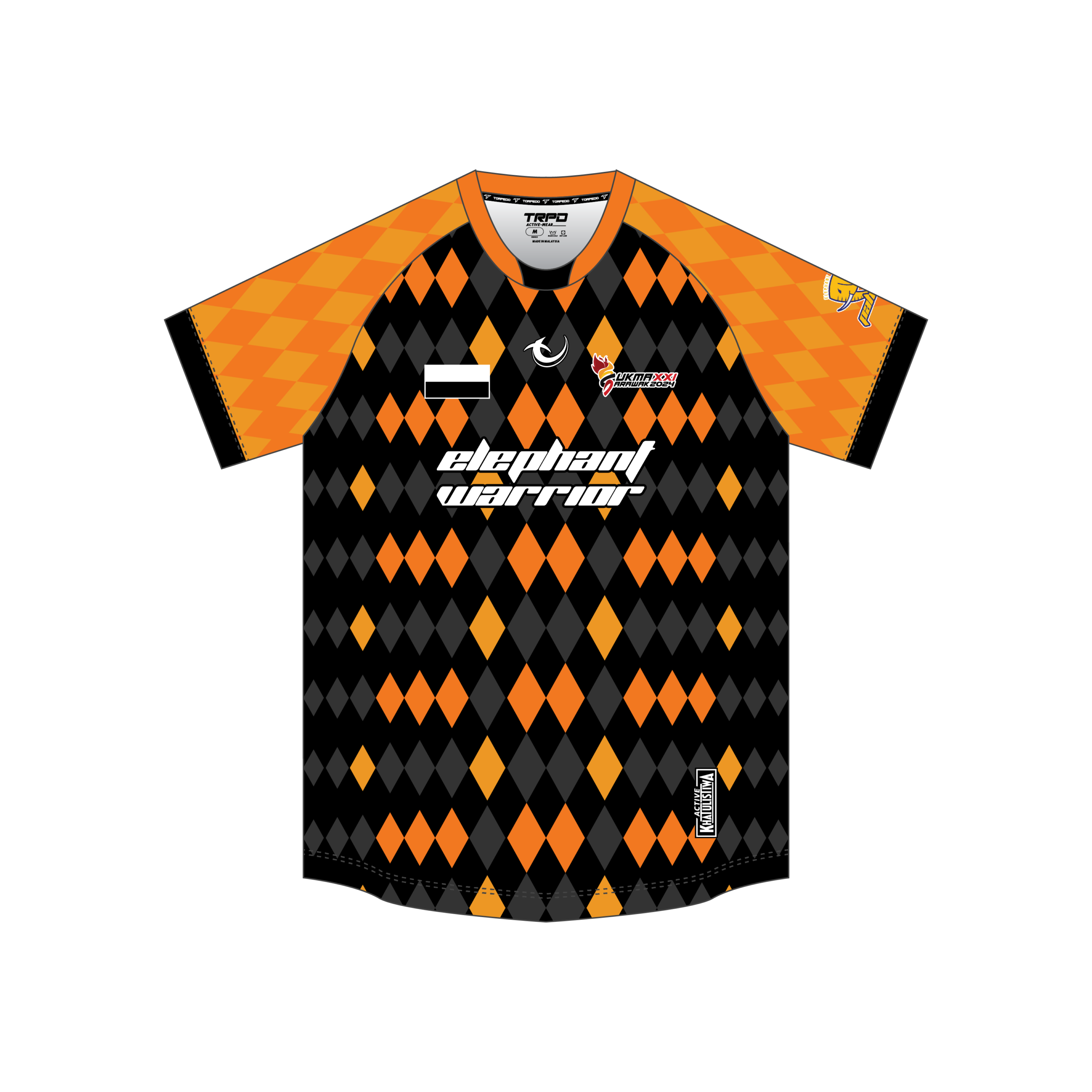 Sukma 2024 Rugby Pahang Home Fans Round Neck