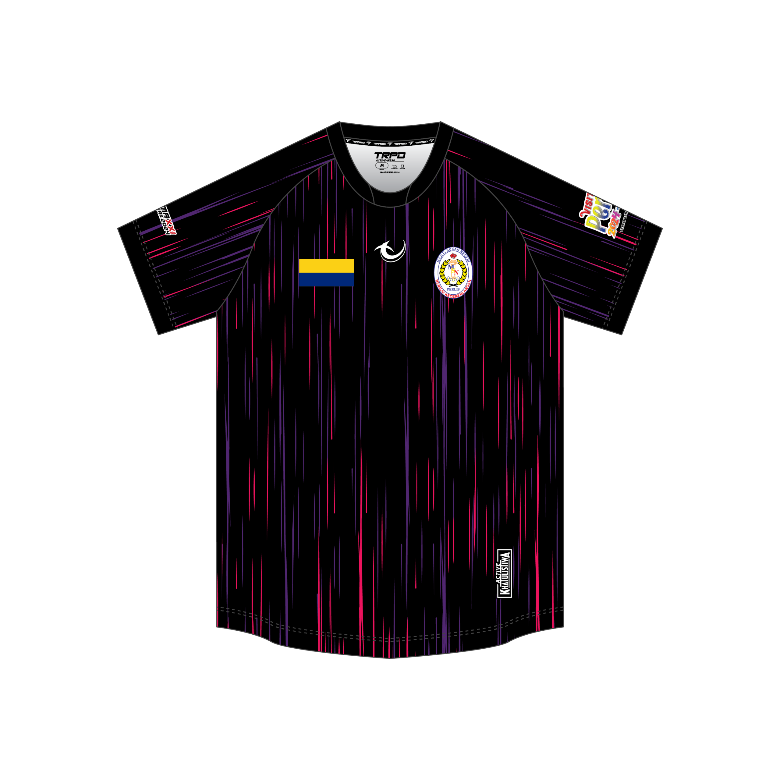 Sukma 2024 Rugby Perlis Away Fans Round Neck