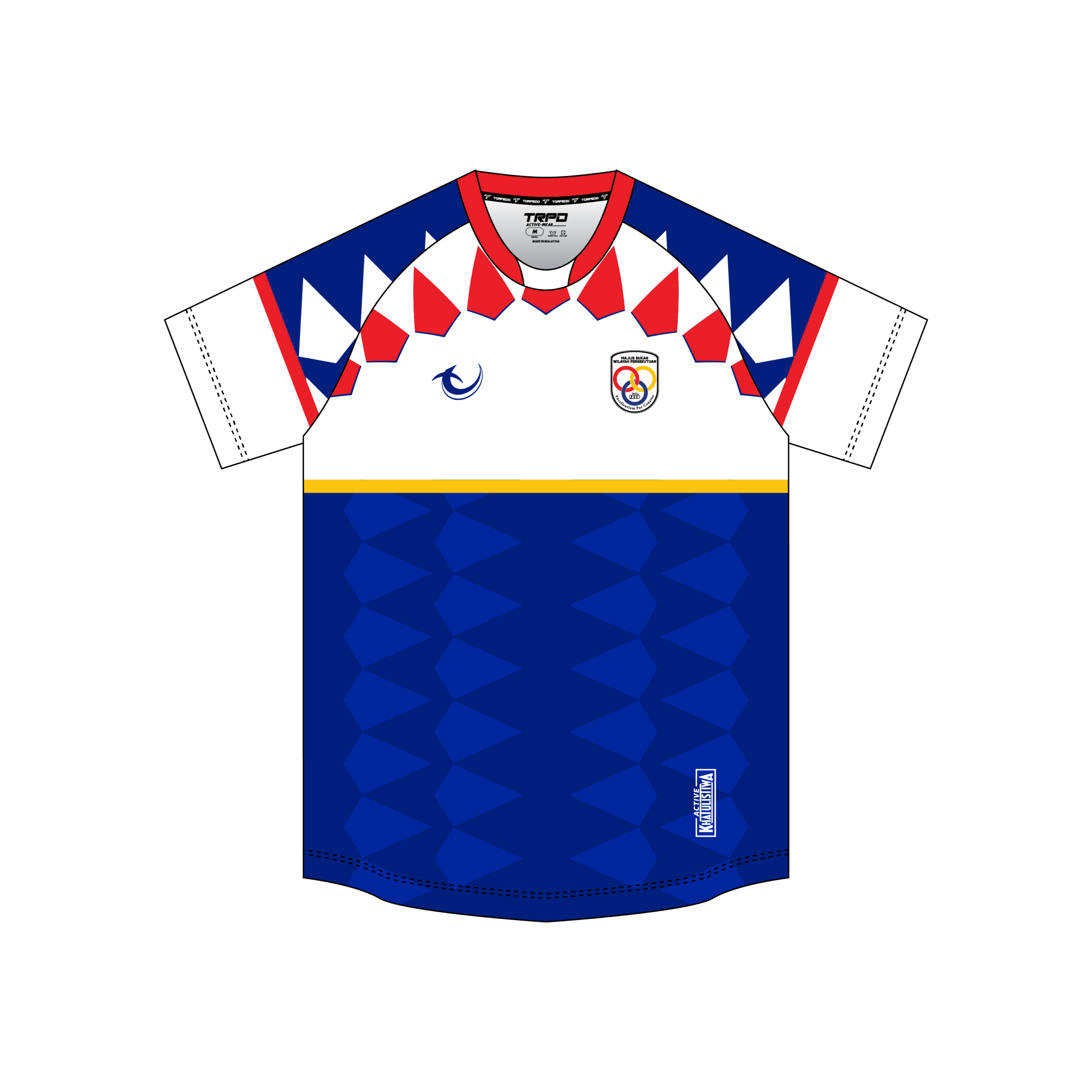 Sukma 2024 Rugby Wilayah Persekutuan Fans Round Neck