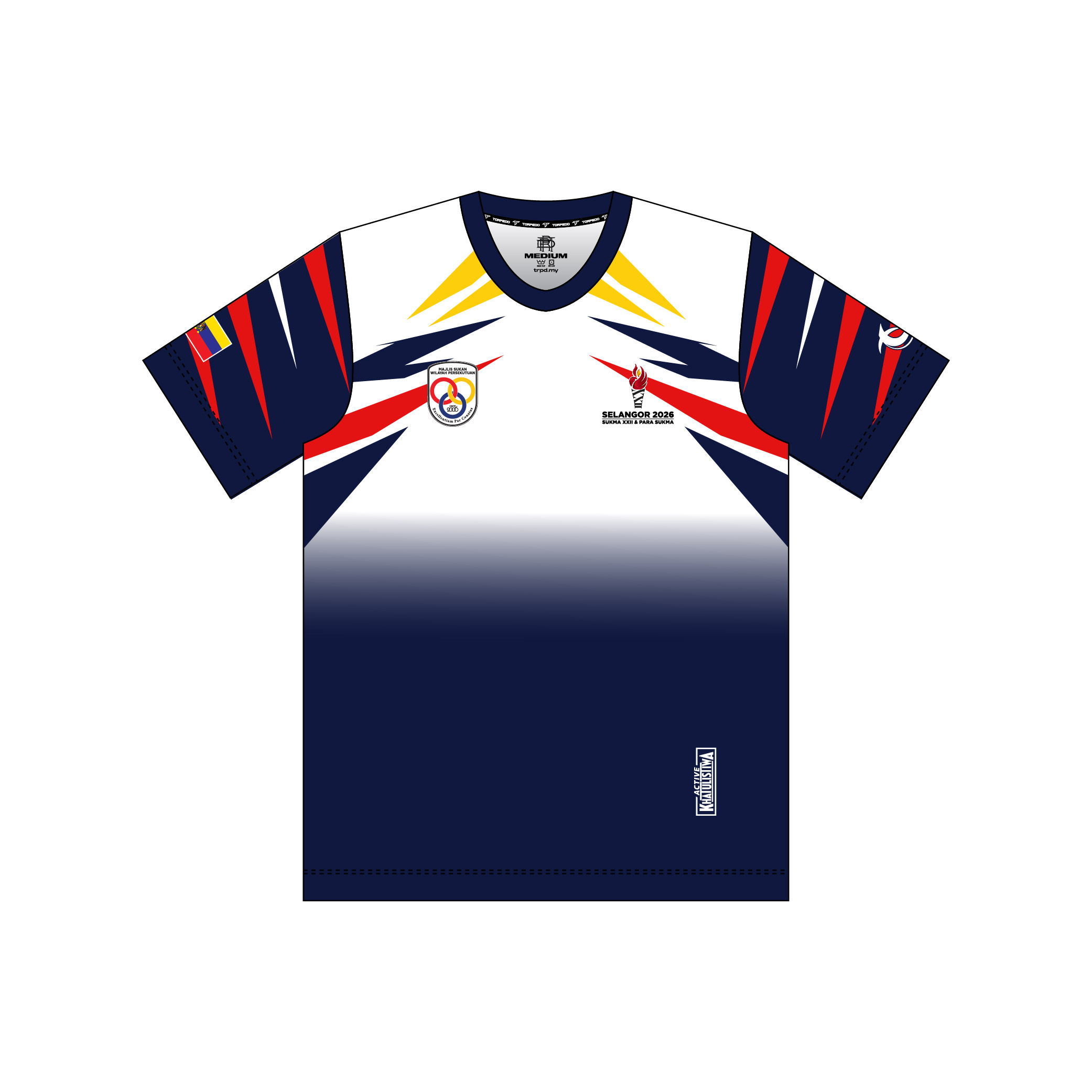 SUKMA 2026 Rugby Wilayah Persekutuan Fans Round Neck